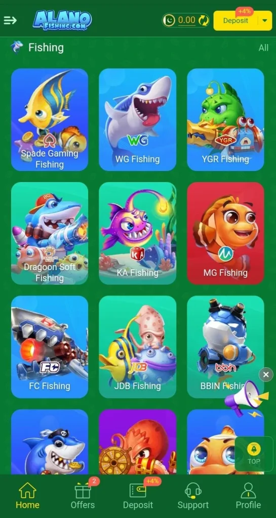 Alano Fishing Real Earning Platform